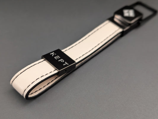 Designer Lanyard White Short