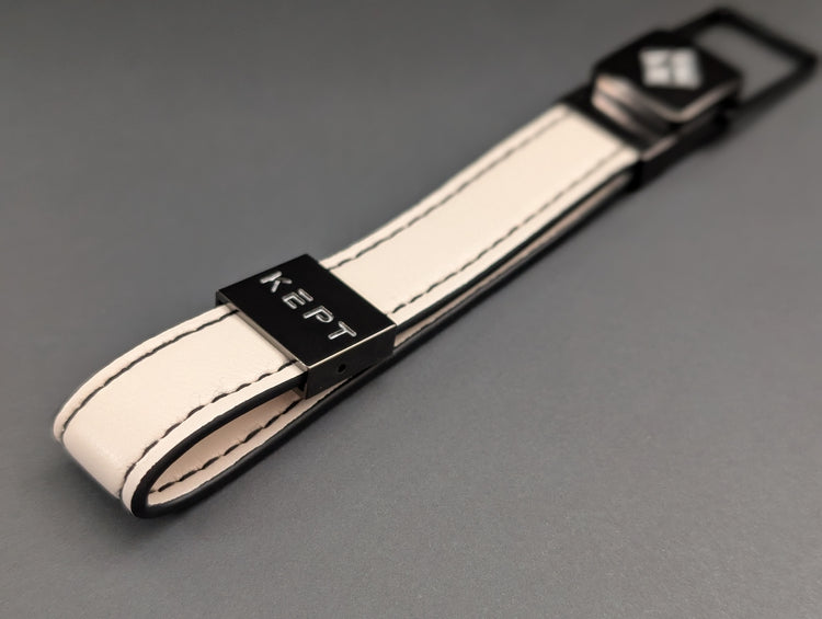 Designer Lanyard White Short